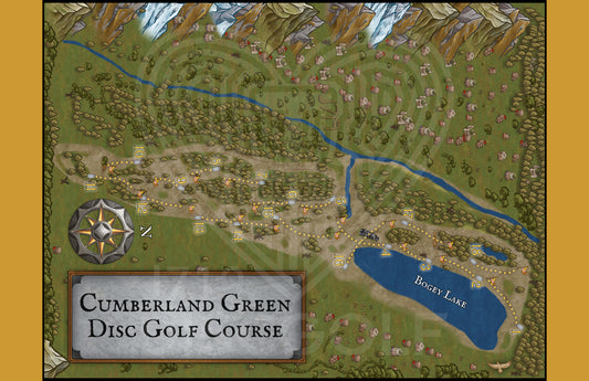 Map - Cumberland Green Map Towel