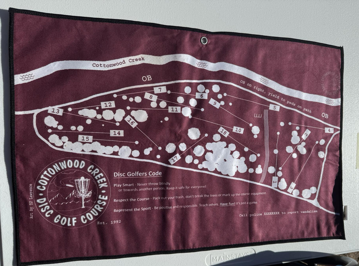 Map - Cottonwood Map towel