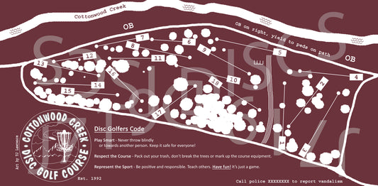 Map - Cottonwood Map towel