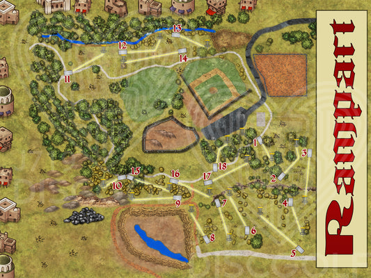 Rampart DGC Map Towel
